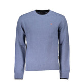 Napapijri Blue Fabric Men Sweater -   -  Napapijri.